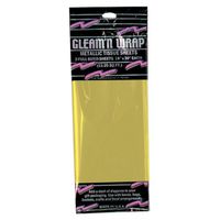 Gleam 'N Wrap Metallic Sheets (gold) Party Accessory  (1 count) (3/Pkg)