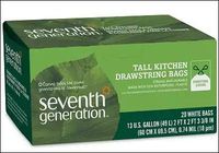 Seventh Generation Drawstring Tall Kitchen Bags, 13 Gallon 2-ply 20.0 ea (pack of 6)