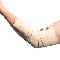 ACE 6 Inch Elastic Bandage with Clips, Beige, Great for Chest, Ideal for Sports, Wash and Reuse