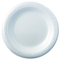 Genpak 80600 Foam Dinnerware, Plate, 6" Dia, White, Pack of 125 (Case of 8)