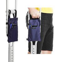 Crutch Bag Pouch Leg Medical Crutch Caddy Pocket for Crutches Accessories Carry Bag Handgrips Orthopedic Broken Leg Crutch Cup Drink Holder Tote Bag
