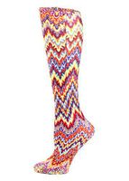 Celeste Stein Therapeutic Compression Socks, Orange Fleur Missoni, 15-20 mmHg, Moderate