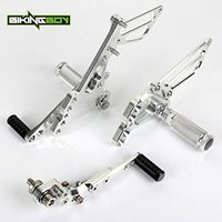 Frames & Fittings Huscus GSXR 600 00-05 GSX-R 750 1996-2005 GSXR 1000 2000-2004 SV650S SV 650 99-12 11 Rearsets Foot Pegs Footrests Rear Sets - (CN, Color: GSXR600 750 11- SIL)