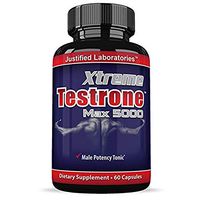 Xtreme Testrone 5000 Max Male Enhancement Increase Strength Stamina Endurance 60 Capsules Per Bottle 1 Bottle