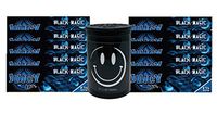 Herb Airtight Container Fresh Kettle with Juicy Jay's Black Magic 1.25 Flavored Hemp Rolling Papers 10 Count DC Crafts Nation- Happy Face