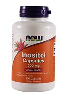 Now Foods Inositol 500 Milligrams 100 Capsules (2 Pack)