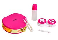 Perfume Bottle Shape Contact Lens Case Box Container Holder - Rose Red