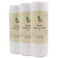 YUWELL Reusable Cleaning Cloths 3 Rolls-150 Sheets Tissue Kitchen Paper Disposable Cloth Dish Cleaning Towels Non Woven Fabric Cleaner Wipes