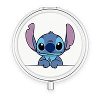 DISNEY COLLECTION Pill Case for Purse Stitch 3 Sets Water Rust Proof Small Travel Portable Daily Medicine Pill Box