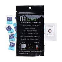 IHUMI Cigar Humidifier,72% RH Humidity Packs,2-Way Humidity Control for Herb Flower Packs,Natural Plant Fiber and Polymer Materials Based,Bio-degradable and Leak Free,1.5 Gram,20 Pack