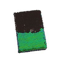 Cupcinu Magic Sequin Notebooks Reversible Sequin Office Notebooks and Journals Mermaid Notepad for Girls Adults Festival Birthday Gifts 14.521CM 78 Page (black)