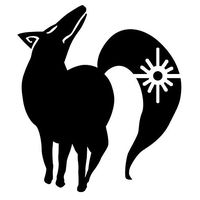 SEVEN DEADLY SINS ANIME FOX VINYL STICKERS SYMBOL 5.5" DECORATIVE DIE CUT DECAL FOR CARS TABLETS LAPTOPS SKATEBOARD - BLACK