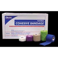 Dukal Cohesive Bandage, 2", Non-Sterile, Latex, Assorted Colors, 36rl/bx 36 pcs sku# 1303705MA