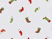 Christmas Cellophane Gift Wrap - 40" x 100' - Hanging Stockings