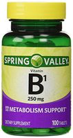 Spring Valley Natural Metabolism Support B1, 100 tablets