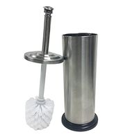 Linen Store Stainless Steel Toilet Brush & Holder, TB025962