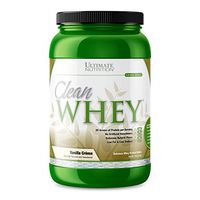 Ultimate Nutrition Clean Whey Protein | Naturally Sweetened | Gluten Free, Great Tasting | No Artificial Flavors or Added Sugar | Vanilla Creme | 2 Pounds