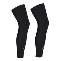 Long Compression Leg Sleeves for Women Men - Luwint Comfortable and Non-Slip UV Protection Leg Knee Brace Supports for Sports Basketball Running Cycling, Black, 1 Pair (XXL(22.8"~25.1"))