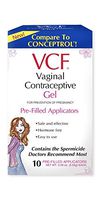VCF Vaginal Contraceptive Gel, 1 Pack of 10 Pre-Filled Applicators
