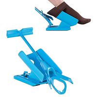 LTOOA Sock Aid - Easy on and Off Stocking Slider - Pulling Assist Device - Compression Sock Helper Aide Tool - Puller for Disability Elderly Sock Aid,Blue