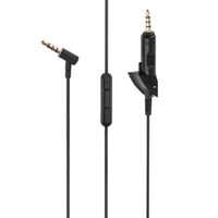 Aleicx Replacement Cable Wire with Mic for Bose Quiet Comfort QC15 QC2 Earphone(Black with Mic)