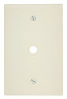 Leviton 80513-T 1-Gang .312-Inch Hole Device Telephone/Cable Wallplate, Midway Size, Light Almond