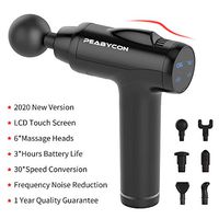 Massage Gun Portable Handheld Deep Tissue Percussion Muscle Massager with 30 Speeds and 6 Types of Heads for Sports Drill Pain Relief