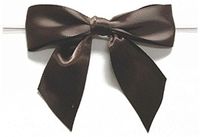 BAYWIND LTD; 3" Twist Tie Bows- 50pc (Brown)