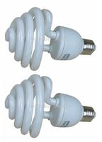 Lot of 2 Photo Studio 30w Fluorescent Daylight 5500K E27 Energy Saving bulbs (110V)