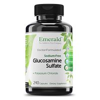 Emerald Labs Glucosamine Sulfate with Potassium - Joint Support - Supports Alleviation of Pain, Stiffness, Supports Joint Friction, Supports Cartilage - 240 Capsules