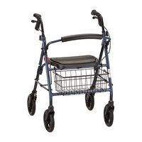 Mack Heavy Duty Rolling Walker Blue