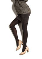 Preggers by Therafirm Maternity Support Pantyhose - 20-30mmHg Moderate Compression Nylons (Black, Large Short)