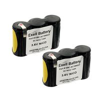 2pc Exell 3.6V 1800mah NiCd Custom Battery Pack w/Tabs