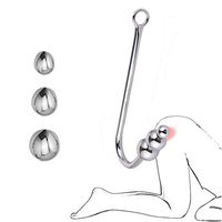 Yuamily Stainless Steel Amal Hook- Metal 3 Amal Bead Adult Health Six-Toy for Woman Men Couple Game