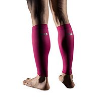 +MD Calf Compression Sleeves for Men and Women Leg Support Sleeve for Running Sports Pain Relief Rose XLarge