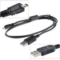 SLLEA USB Battery Charger Data SYNC Cable Cord for Sony Camera Cybershot DSC W830 B/S