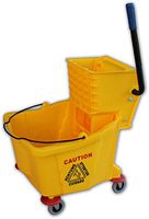 Mop Bucket & Wringer Combination Set 32 Quart