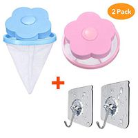 MerryBIY Reusable Washing Machine Floating Lint Mesh Bag Hair Filter Net Pouch Portable Washer Lint & Hair Catcher, Washing Machine Lint Trap