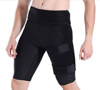 Hip Brace for Men Women, Adjustable Leg Compression Wrap Sleeve Thigh Groin Support Hip Stabilizer Brace for Hip Injury, Sciatic Nerve Hernia, Pulled Groin, Quad Hamstring, Arthritis Pain Relief Strap