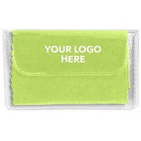 HiTouch Business Services #6242 Microfiber Cleaning Cloth in Case - 125 Qty - $0.78 EA - Promotional Product/Custom/Your Logo/Low Minimums, Lime Green