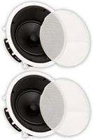Theater Solutions TS80A in Ceiling 8" Angled Speakers Home Theater Surround 2 Speaker Set