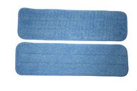 Microfiber Mop Pads, 2 Pack, Mop Head Replacement, Reusable Replacement Mop Pads, Use for Wet or Dry Floor Cleaning with any Velcro style 18 inch Flat Mop Floor Cleaning Pads by IdaSmart