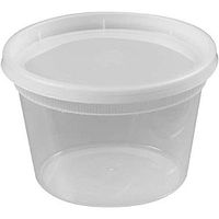 Deli Food Storage Containers with Lids, 16 Ounce, 24 Count