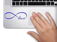 Infinity Dance Symbol Decal Funny Laptop Skin MacBook Trackpad Keypad Sticker Window, Decal Sticker Vinyl Car Home Truck Window Laptop