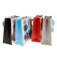 Fityle 12 Pack Christmas Paper Gift Bags Christmas Goody Bags Xmas Candy Bags Birthday Wedding Party Supplies - Car