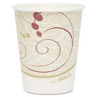 SOLO Cup Company Hot Cups, Symphony Design, 10 oz, Beige - Includes 20 packs of 50 each.