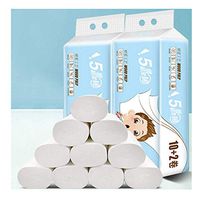 12 Rolls Ultra Gentle Toilet Paper,Extra Soft Bath Tissue Paper, 5 Ply White Toilet Paper,Recycled Envir Toilet Paper,Soft Strong Highly Absorbent Hand Towels (12 Rolls)