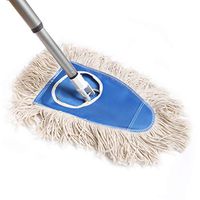 Fuller Brush Dry Mop - Commercial Floor Dusting & Mopping Cleaner w/ Extension Handle & Washable Head For Drying & Dusting Kitchen & Bathroom Floors