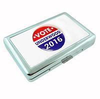 Frank Underwood 2016 Metal Silver Cigarette Case Holder RFID-Blocking Wallet