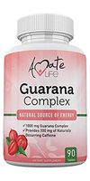 Guarana Complex - Guarana Complex Energizer - Caffeine Energizing Supplement - Natural Source of Energy - Increasing Mind Functions Supplement - 1000mg of Guarana - 90 Tablets by Amate Life